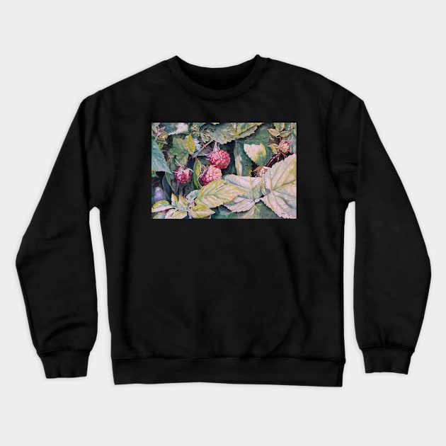 Raspberry Crewneck Sweatshirt by Zodiart